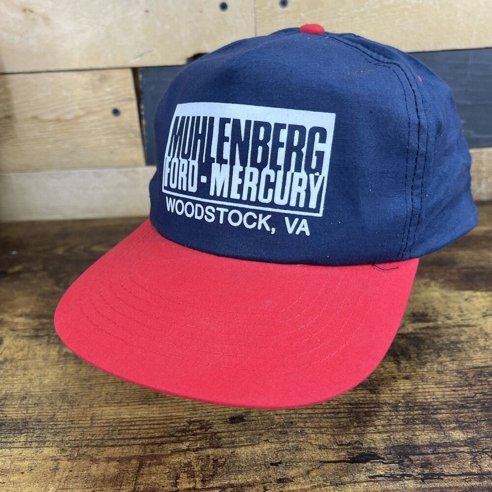 Ford Mercury Muhlenberg Woodstock VA Vintage Trucker Hat Snapback Baseball Cap